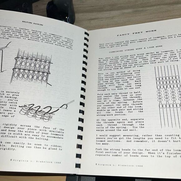 Those Bad Bad Beads Sixth Edition 1990 Virginia Blakelock Illustr. spiral EUC - Picture 6 of 6